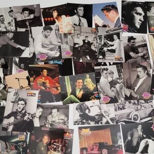 Vintage Elvis Presley Photo Collage Set - Black, White & Color